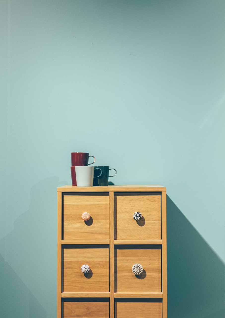 minimal, furniture, drawers